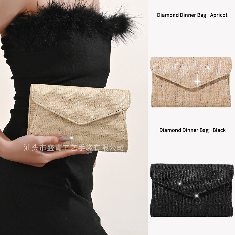 Straw Envelope Bag